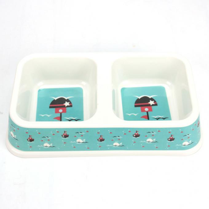 Double Plastic Dog&Cat Food Water Bowl with The Good Quality