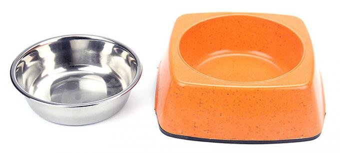 Good Quality Bamboo and Stainless Steel Pure Natural Pet&Cat&Dog Feeding Food Bowl