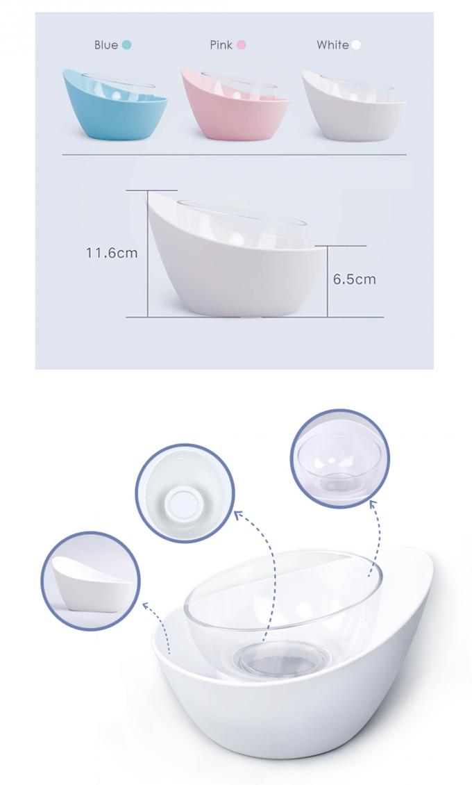Elevated Cat Bowl - Raised Porcelain Dish - Perfect for Wet and Dry Cat Food