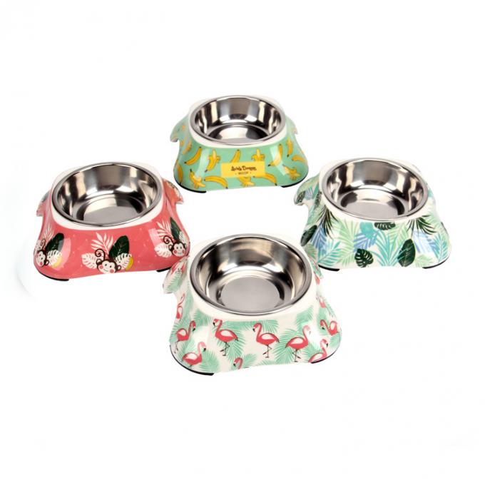 Pet Cat Dog Food Bowls Stainless Steel & Plastic Bowls