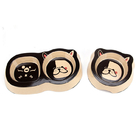  				Cute and Nice Appearance Bamboo Pet Cat&Dog Feeding Bowl 	        