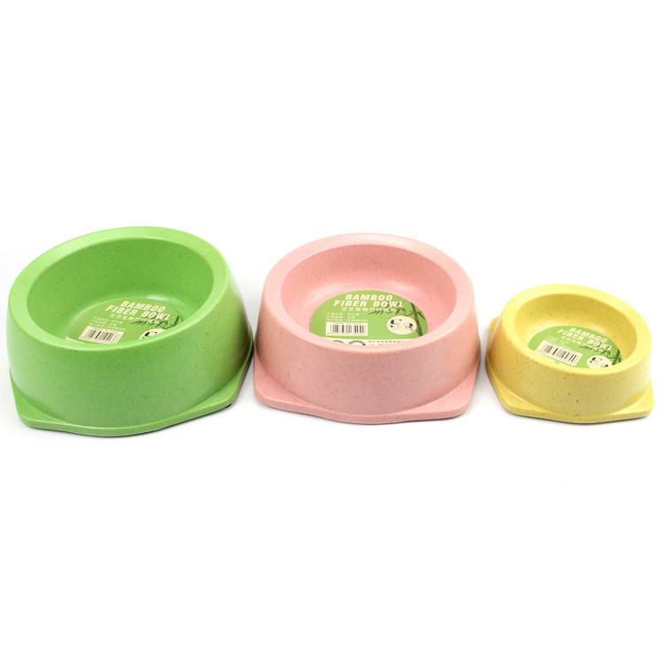  				Excellent Material Bamboo Three Size Pet Salad Bowl 	        
