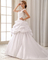 Romantic Lace Cap Sleeve Halter Neck Wedding Dresses With Heart Shaped Bra