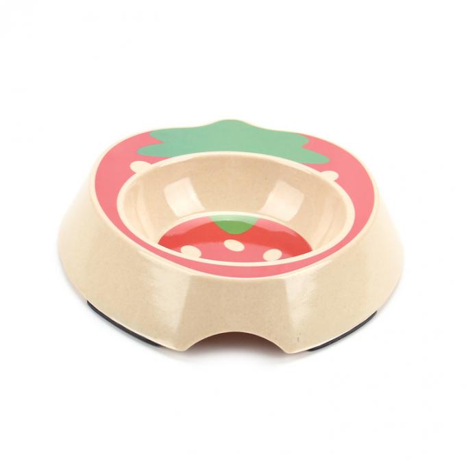 Eco-Friendly Bamboo Fiber Pet Bowl with Decal Printing