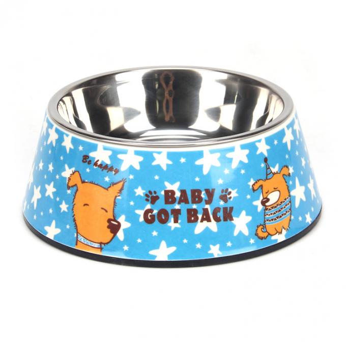 Wholesale Round Stainless Steel Slow Feed Pet Cat Dog Bowl