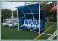 Stadium Mobile Football Field Equipment Soccer Player Team Bench Seats With Shade