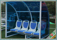 Stadium Mobile Football Field Equipment Soccer Player Team Bench Seats With Shade