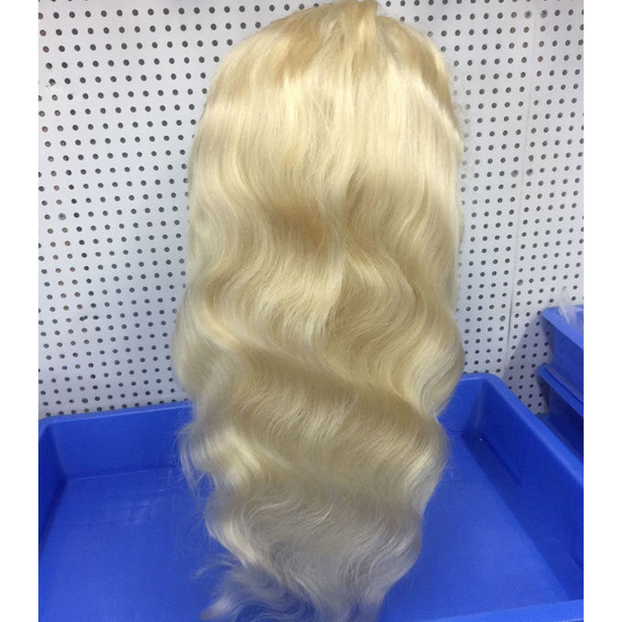 Natural Hairline Full Lace Human Hair Wigs With Bangs / Wet And Wavy Hair Extensions abc