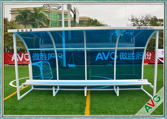 Football Subs Bench Soccer Field Equipment For Outdoor 8 Seat Team Shelter