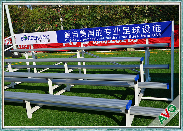 Indoor / Outdoor Soccer Field Equipment Grandstand Bleacher Seats Retractable