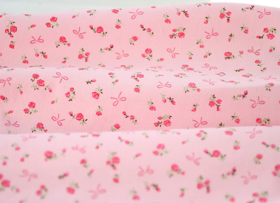 Soft Floral Stretch Corduroy Fabric Cloth For Baby Children 123456