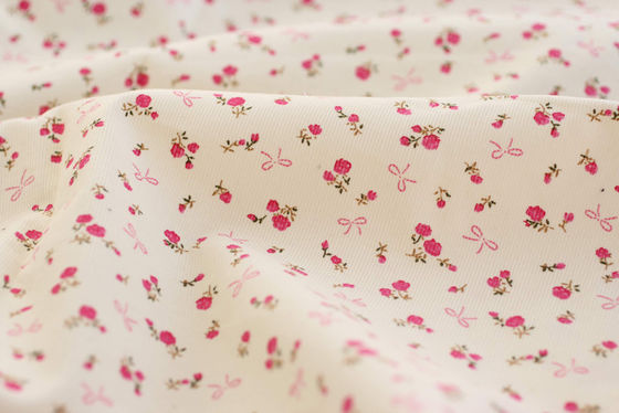 Soft Floral Stretch Corduroy Fabric Cloth For Baby Children 123456