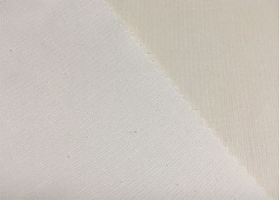 White / Beige Comfortable Stretch Corduroy Fabric High End Apparel Fabric