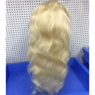 Un bon prix. Platine Full Lace Remy Cheveux humains Perruques Corps Cuticule en vague alignée 30 pouces11 en ligne