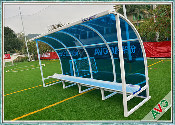 Football Subs Bench Soccer Field Equipment For Outdoor 8 Seat Team Shelter