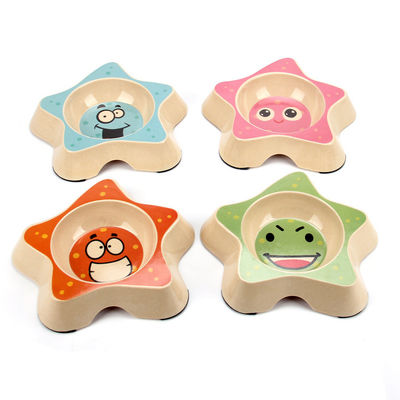 Harga yang bagus Makanan Air Pet Cute Memberi Makan Bamboo Dog Bowl daring