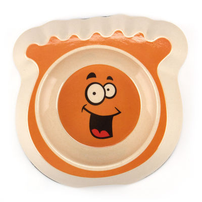  				Lovely Cute Bamboo Fiber Pet Cat Food Bowls 	        