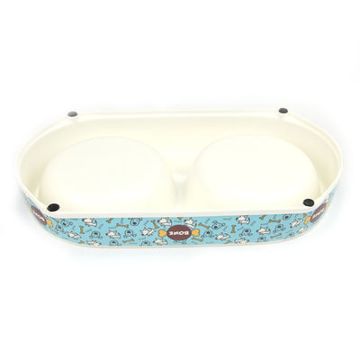  				Double Melamine Antibacterial Dog&Cat Pet Food Feeding Bowl 	        