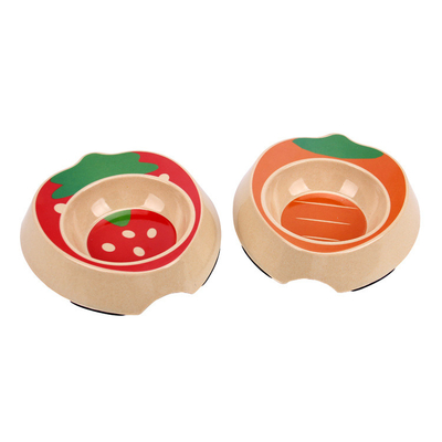 Quality  				Eco-Friendly Bamboo Fiber Pet Bowl with Decal Printing 	         Factory