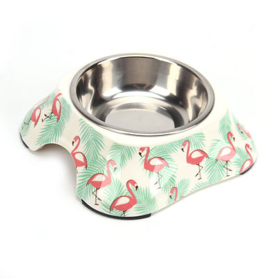 Harga yang bagus Pet Cat Dog Food Bowls Stainless Steel & Plastik Bowl daring