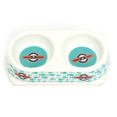 Ποιότητα Προϊόντα για κατοικίδια ζώα Eco Bamboo Fiber Premium Dog Double Bowl Εργοστάσιο