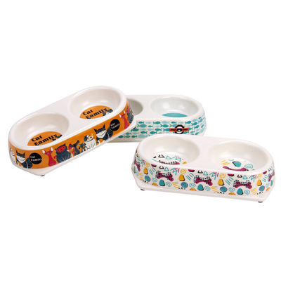 Good price  				The Eco-Friendly Bamboo Fiber Pet Feeder Bowl/Pet Double Feeding Bowl 	         online