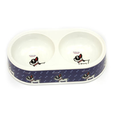  				Environmental Friendly Fashion Design Double Bamboo Fiber Pet Bowl 	        